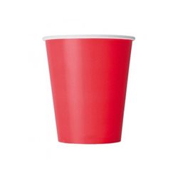 Бумажный стакан для кофе 450 мл красный