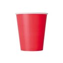 Бумажный стакан для горячих напитков 350 мл красный