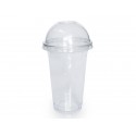 Пластиковые стаканы с крышкой, 500 мл ПЭТ-Шейкер (плотный пластик)