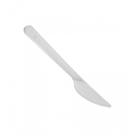 Нож пластик. прозрачная 18 см (ПРЕМИУМ)