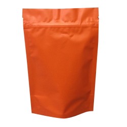 Пакет дой пак 105х150 металлизированный Оранжевый матовый с замком зип-лок