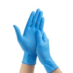 Нитриловые перчатки MONOPAK неопудренные синие L 100 шт
