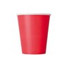 Бумажный стакан для кофе 400 мл красный
