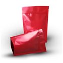 Пакет дой пак 140х205 металлизированный красный матовый с замком зип-лок